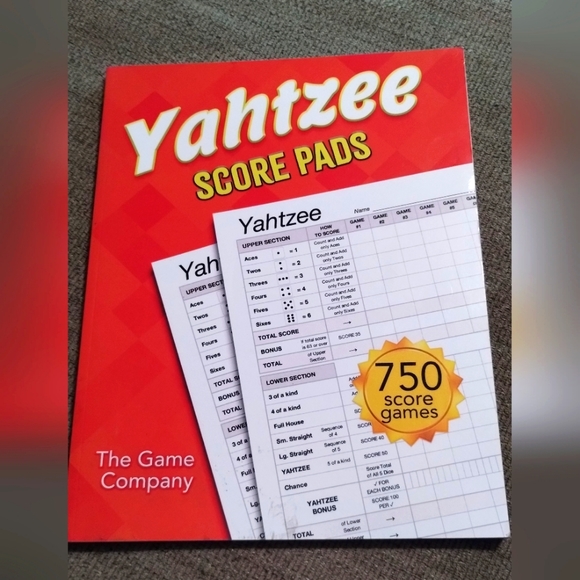 📒Yahtzee Score Sheets: Yahtzee Score Games, Yahtzee Score Cards - Picture 1 of 3